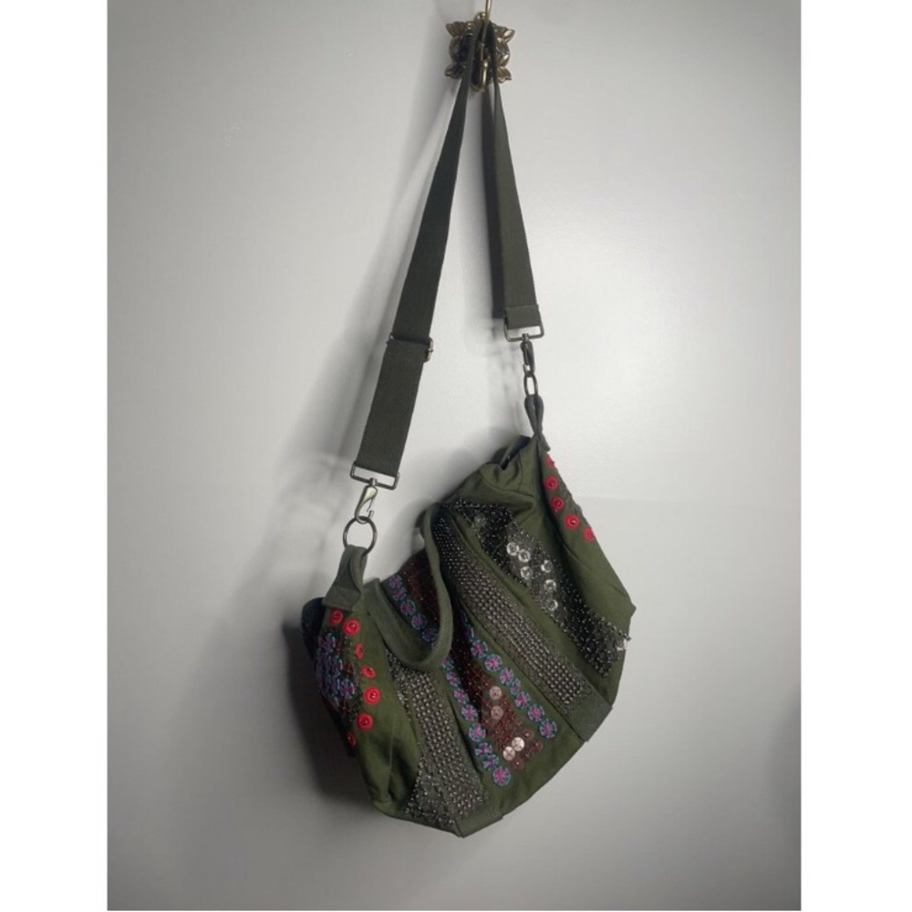 Free People x The Falls! Constellation Tote Bag In Olive NWOT! - Picture 5 of 14